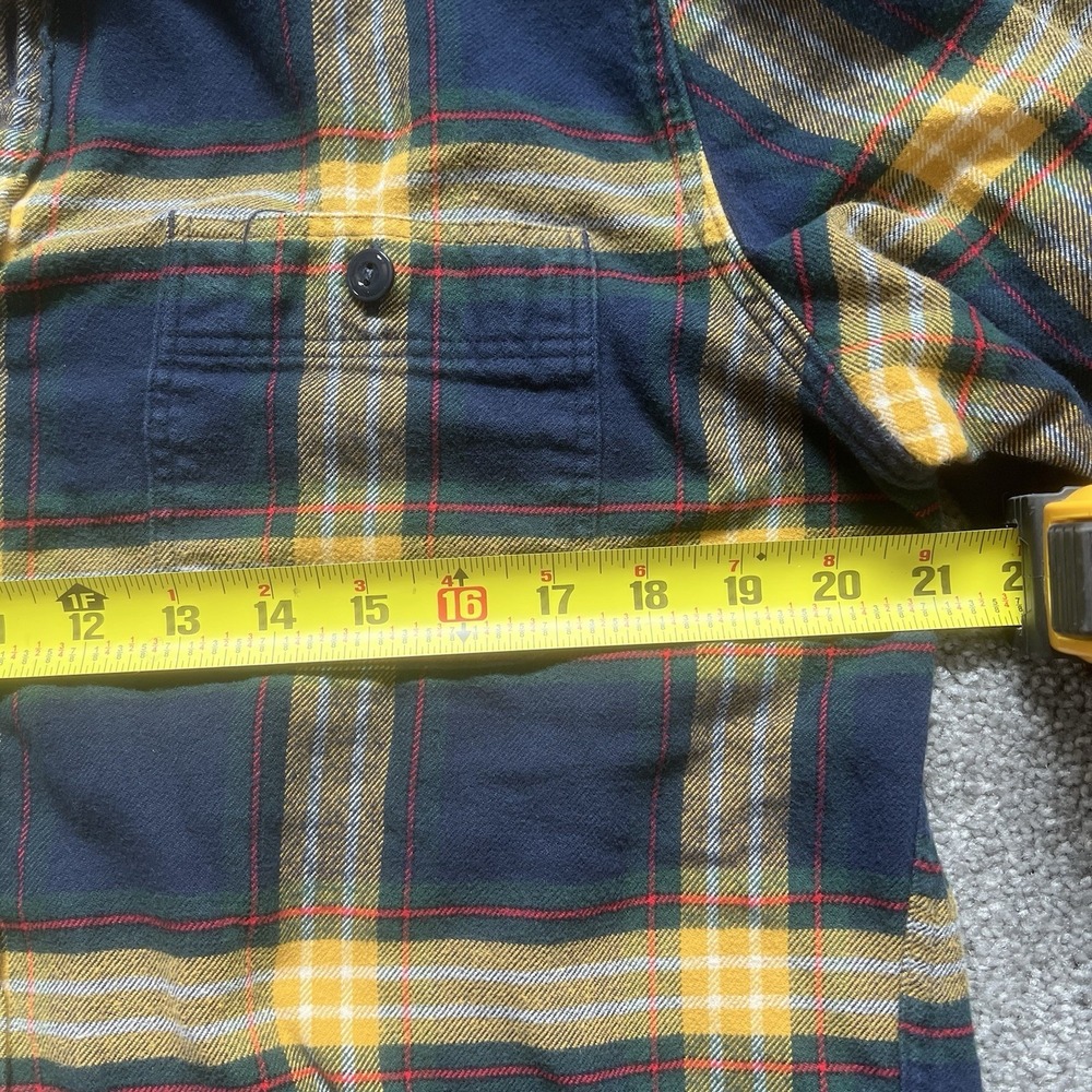 J.Crew Men's Mid-Weight Double Brushed Flannel Shirt in Multicolor Size M - Picture 4 of 5